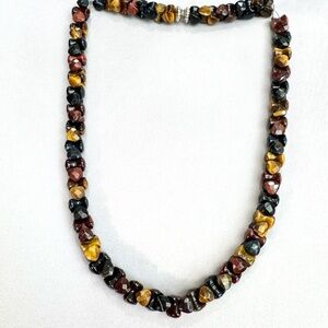 Jay King 22” Multicolor Gemstone Beaded Necklace Sterling Silver Accents